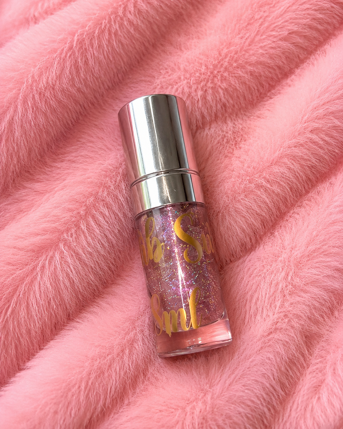 Pink Sands | Pink & Silver Glitter Lip Gloss | 8ML